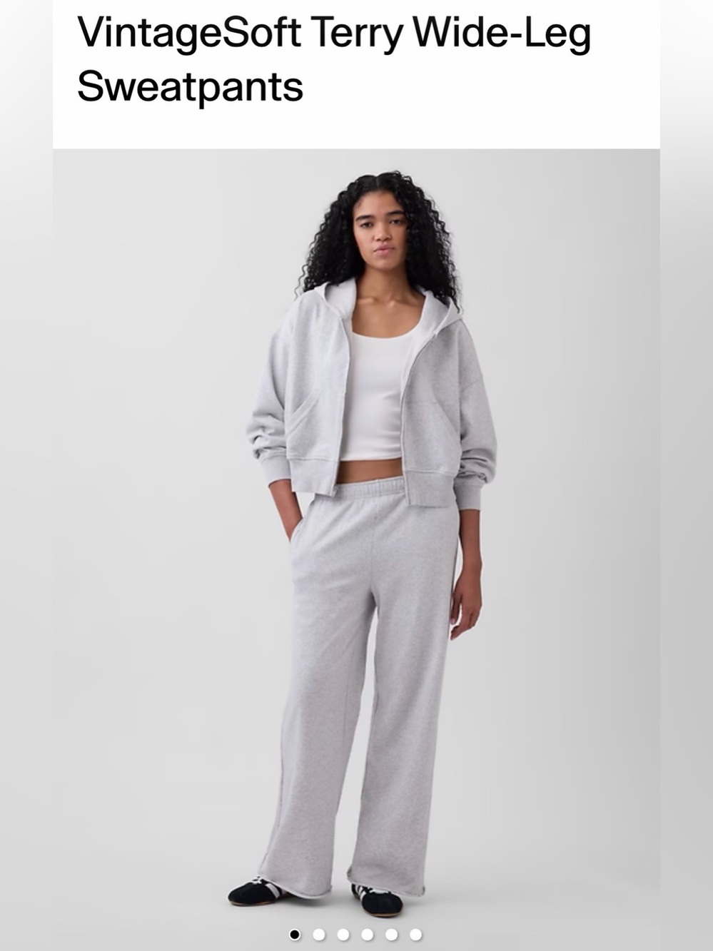 GAP Light Gray Sweatpants with Drawstring Waist
